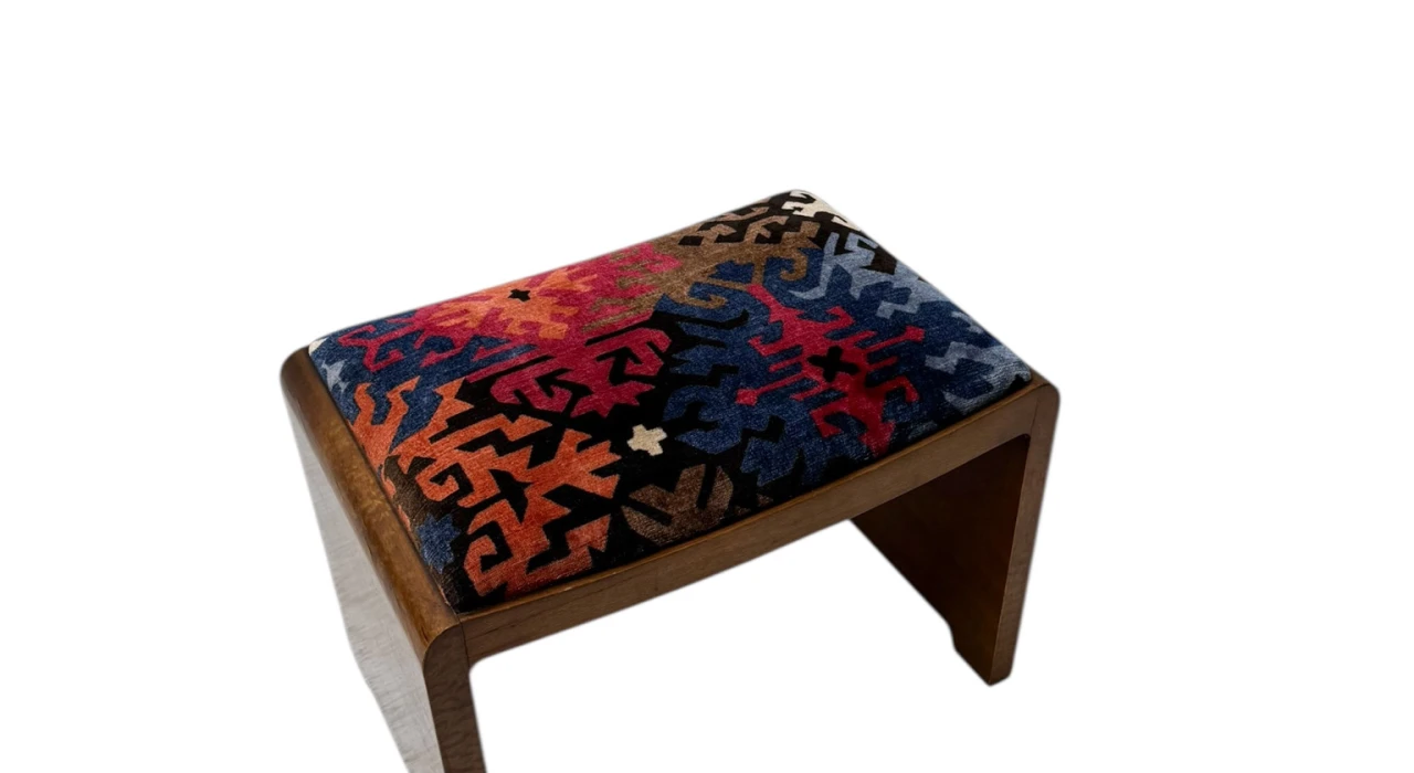 Art Deco Stool by De Coene Frères Kortrijk, 1930s